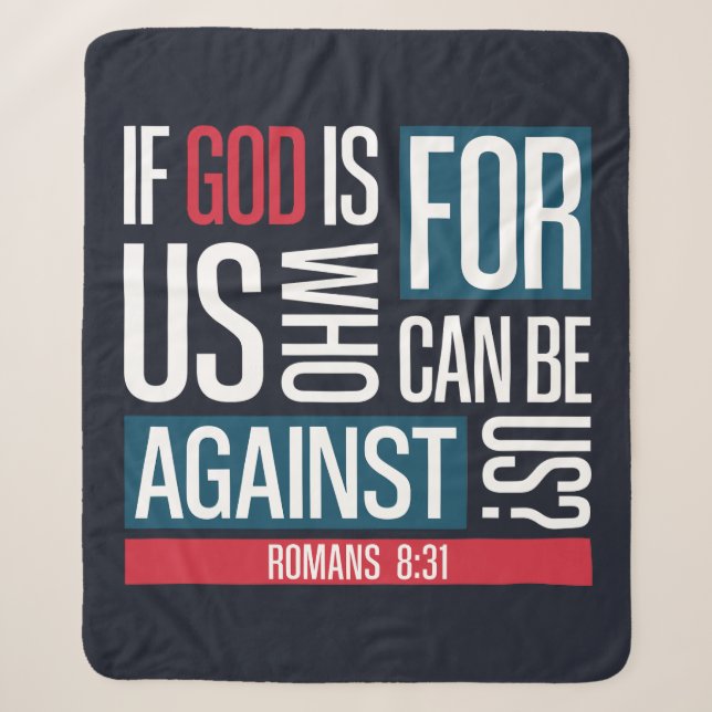 God for us sherpa blanket (Front)
