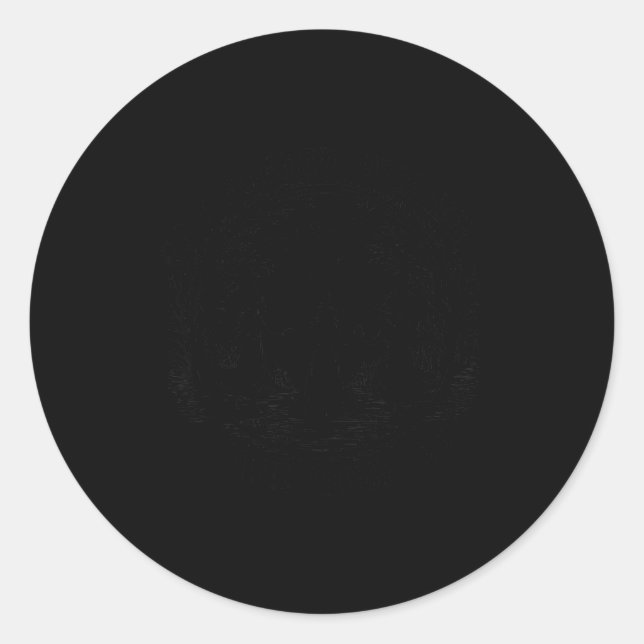 God Forbid Women Have Hobbies Witch Halloween  Classic Round Sticker (Front)