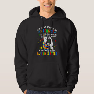 God Found Some Strongest Women Autism Awareness S Hoodie
