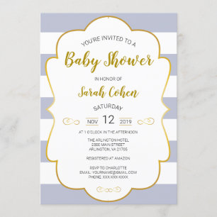 God Framed Baby Shower Invite 1