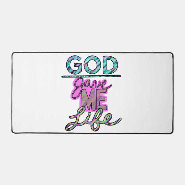 GOD Gave Me Life Mouse Pad (Front)
