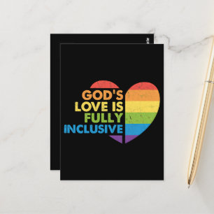 God Gay Christian Lgbt Postcard