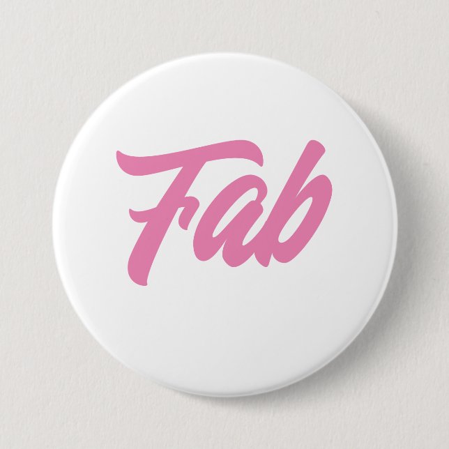 God Girl Button- Fab 3 Inch Round Button (Front)