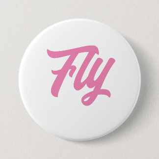 God Girl Button- Fly 3 Inch Round Button