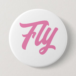 God Girl Button-Fly 3 Inch Round Button