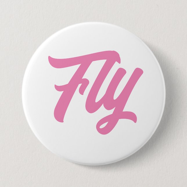 God Girl Button-Fly 3 Inch Round Button (Front)