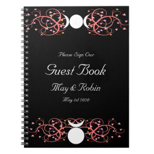 God & Goddess Guestbook for a Wiccan Handfasting Notebook