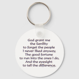 God Grant Me Humour Keychain