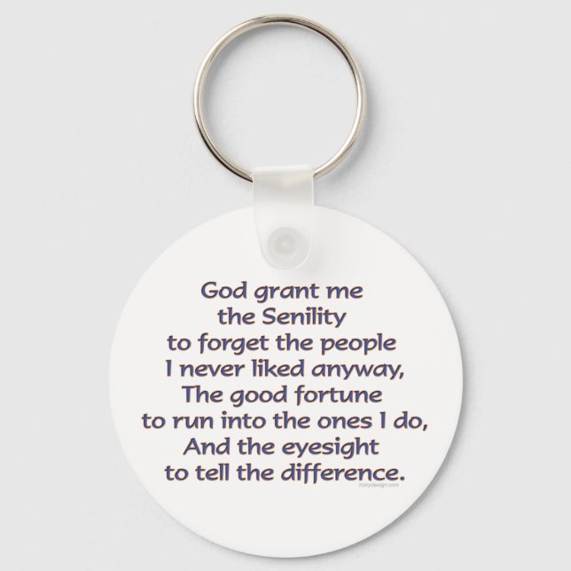 God Grant Me Humour Keychain (Front)