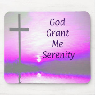 God Grant Me Serenity Mouse Pad
