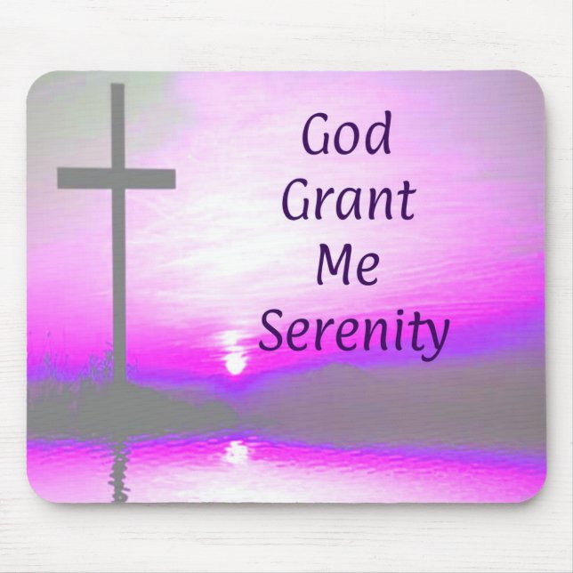 God Grant Me Serenity Mouse Pad (Front)