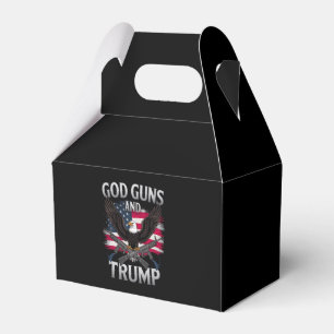 God Guns And Trump Eagle American Flag Vintage Favor Box