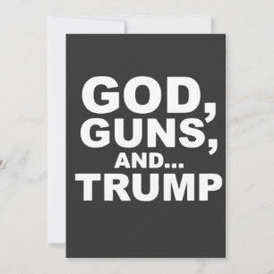 God, Guns, and Trump inauguration Day 2025 Invitation