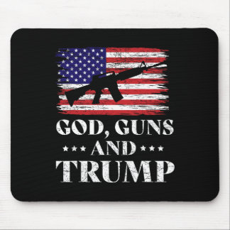 God Guns And Trump Mouse Pad