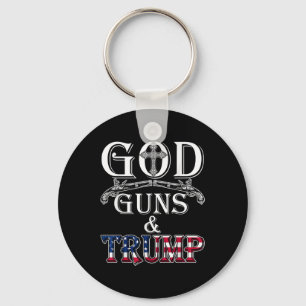 God Guns And Trump Shirt 2nd Amendment T Shirt Keychain