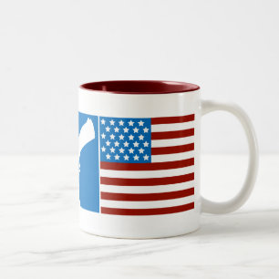 God, Guns, Glory Two-Tone Coffee Mug
