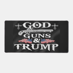 GOD GUNS & TRUMP DESK MAT