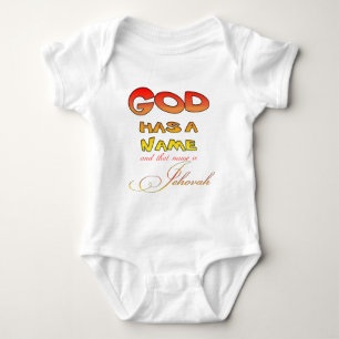 God has a Name Jehovah Baby Bodysuit