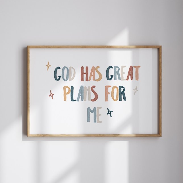 God has great plans for me print (Creator Uploaded)