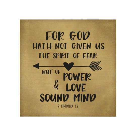bible verse spirit of fear sound mind