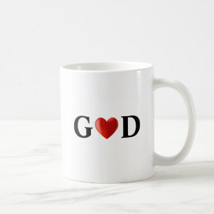 God Heart Calligraphy Coffee Mug