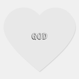 God Heart Sticker