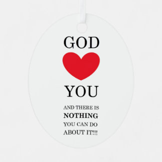 God Heart You Metal Ornament