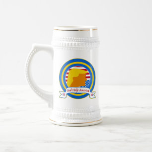 God Help America Resist Anti Trump Funny Beer Stein