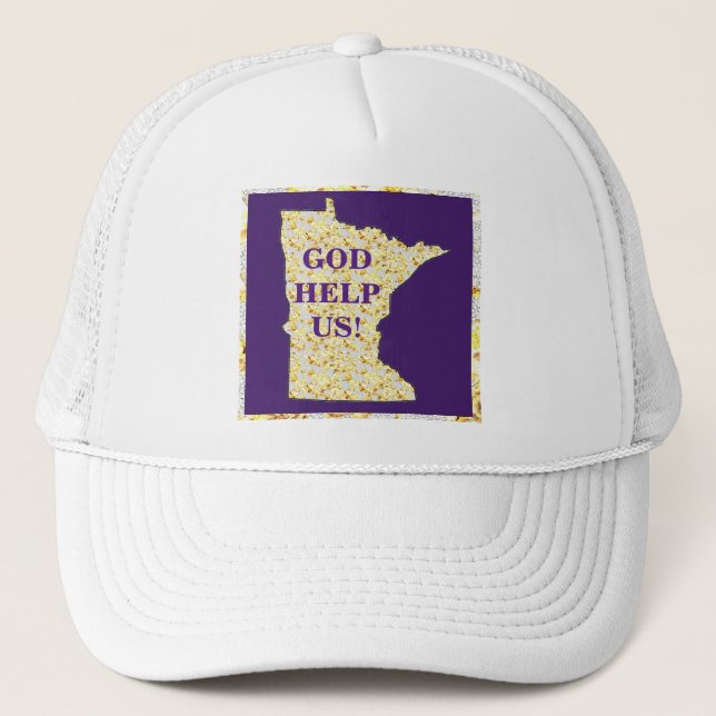 GOD HELP US MINNESOTA TRUCKER HAT (Front)