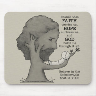 God Holds Us Mouse Pad