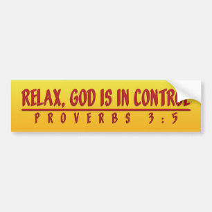 God In Control Bumper Sticker