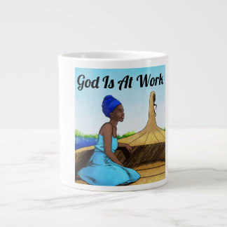 God Is At Work Mug