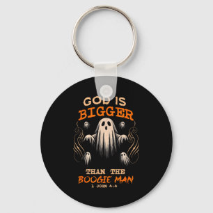 God Is Bigger Soky Season Christian Funny Hallowee Keychain