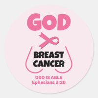 GOD IS BIGGER THAN BREAST CANCER Prayer Card