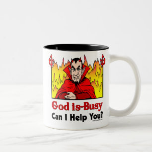 God Is Busy, Can I Help You? Mug