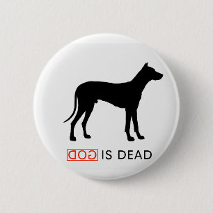 God is Dead badge 2 Inch Round Button