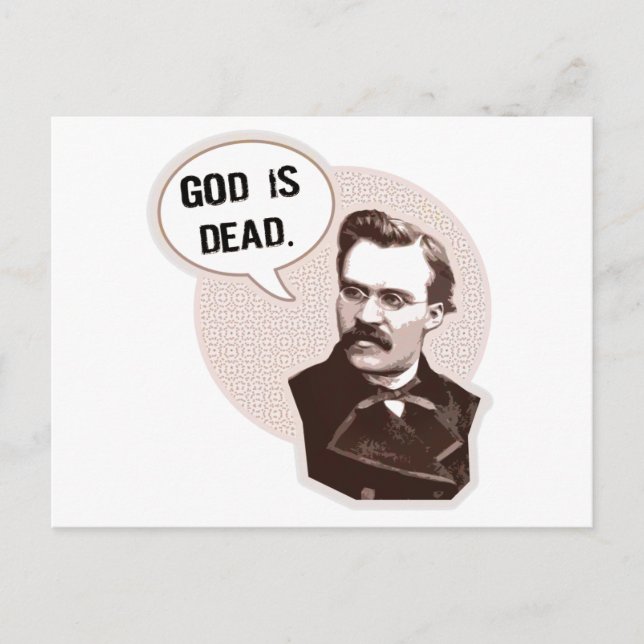 God is dead (Nietzsche) Postcard (Front)