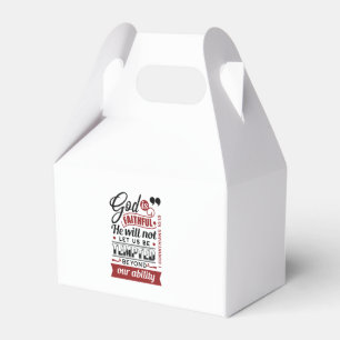 God Is Faithful – 1 Corinthians 10:13 Bible Verse Favor Box
