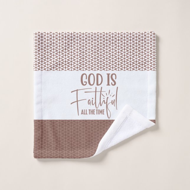 God Is Faithful All The Time Wash Cloth (Wash Cloth)