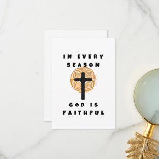 God Is Faithful  Thank You Card