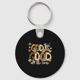 God Is Good All The Time Jesus Christian Thanksgiv Keychain