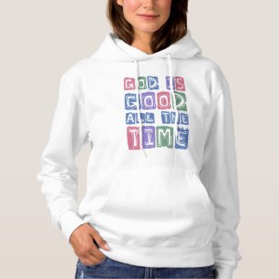 God is good All the time Retro faith Hoodie