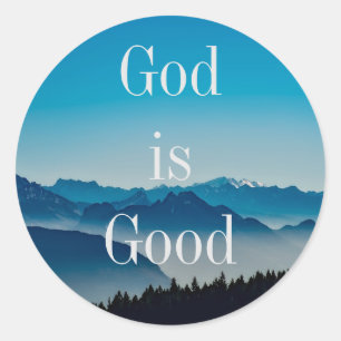 God is Good Blue Mountains Sticker