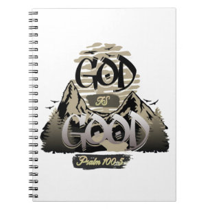 God is Good – Inspirational Christian Design Notebook