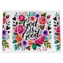 God is Good Religious Christian Gift Bag For Gifts