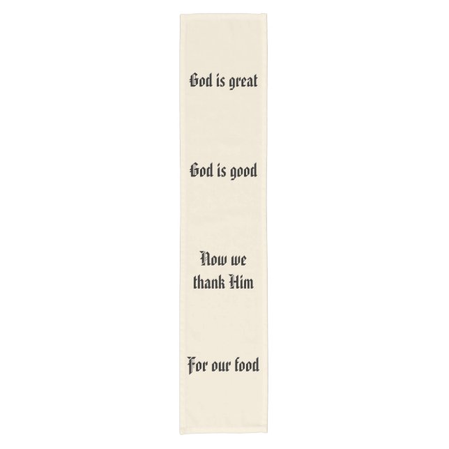 God is Great Table Runner (Front)
