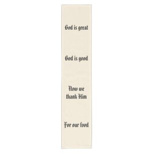 God is Great Table Runner