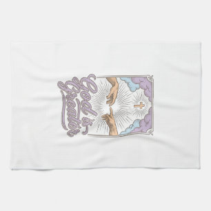 God Is Greater Christian Vintage Engraving Shirt_1 Kitchen Towel