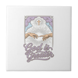 God Is Greater Christian Vintage Engraving Shirt_1 Tile
