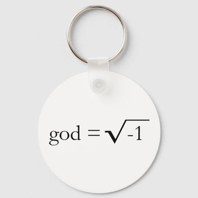 God is Imaginary Keychain (Front)
